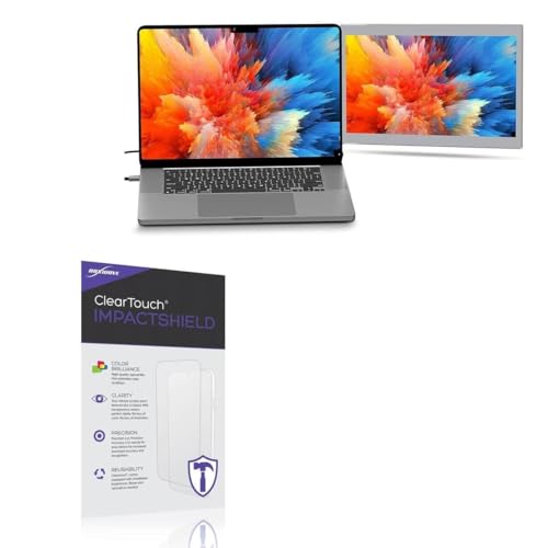 BoxWave Screen Protector Compatible With Cidetty P1M-16.2 - ClearTouch ImpactShield (2-Pack), Impenetrable Screen Protector Flexible Film