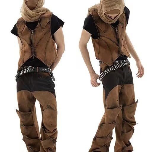 Y2k Punk Belt for Women & Men, Gothic Metal Chain Waistband Dark Aesthetic Belt for Jeans, Grunge Alternative4