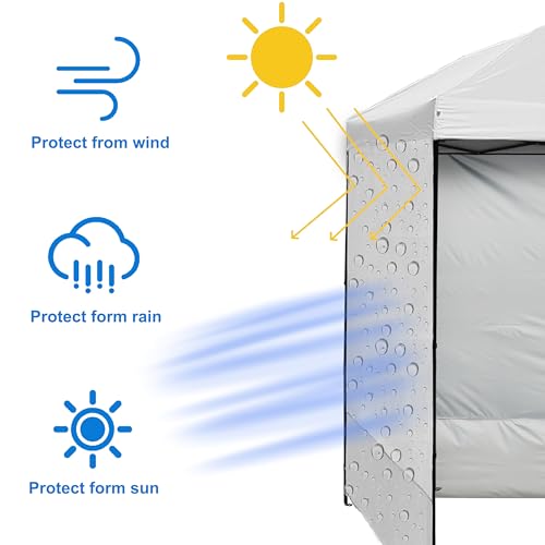 Pared lateral de privacidad para carpa 3m impermeable panel de toldo 7