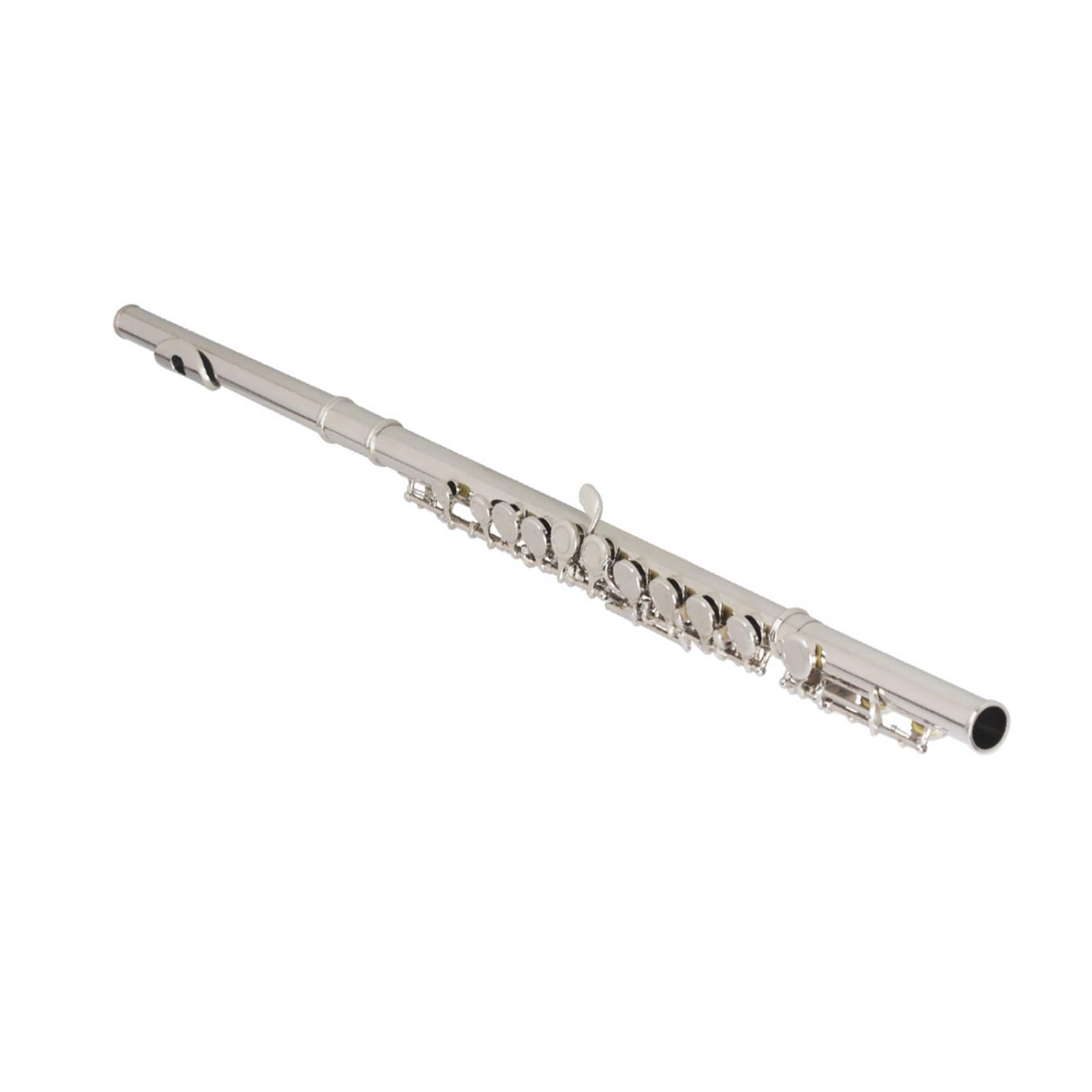 Flûte Traversière Nickelée 16 Trous Clé C E Instrument De Jeu Pour Débutant Et Adulte Flûte Pour Adultes