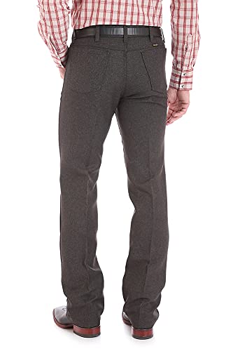 Wrangler Men's Wrancher Dress Jeans HTHR Charcoal 38W x 30L