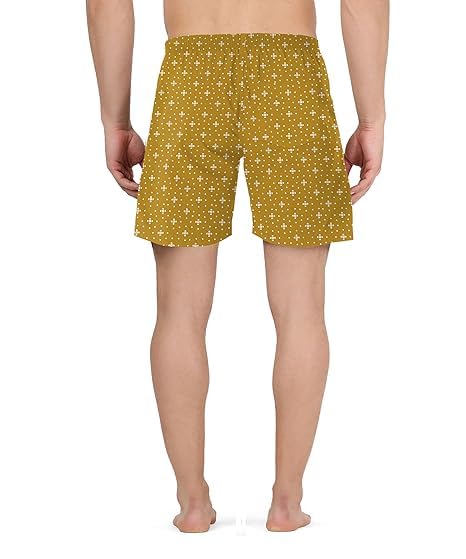 Image of Alenza Mens Pure Cotton Boxer Shorts in Different Color (Pack of 1 Piece)
