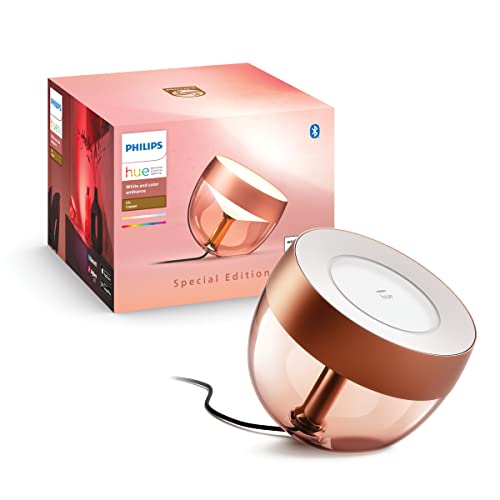 Philips Hue White and Color Ambiance, Iris compatible Bluetooth, Cuivre, fonctionne avec Alexa, Google Assistant et Apple Homekit