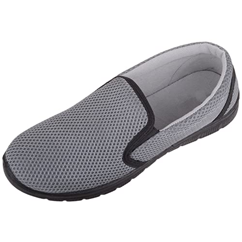 Baskets de sport homme en maille pour pieds sensibles double soufflet