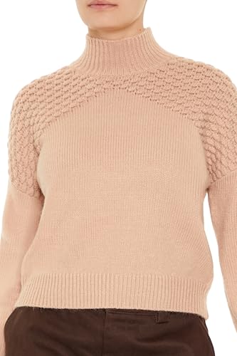 Forever 21 Women's Textured Mock Neck Sweater3