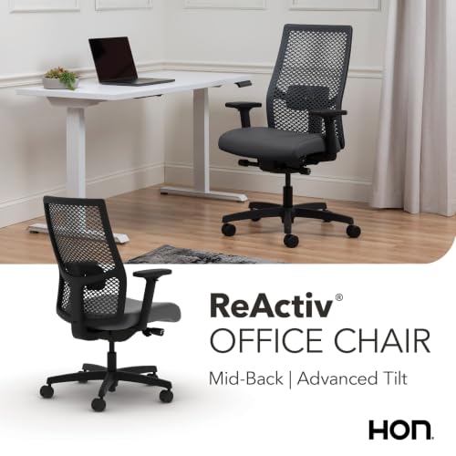 Image of HON Ignition 2.0 ReActiv Ergonomic Office Chair, Lumbar Support, Steel