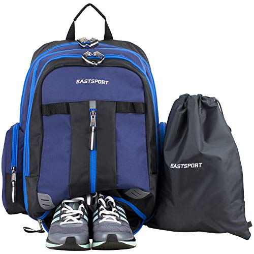Eastsport Oversized Expandable Backpack With Removable Easywash Bag, Deep Cobalt Blue #TOP6