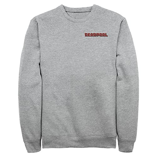 Pull en polaire Deadpool Marvel pour homme noir logotype officiel