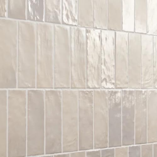 Malta 2.5' x 8' Zellige Ceramic Subway Tile (5.38 Sq...