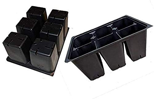 AAAmercantileSeed Starter Trays 600 DEEP Extra Large Cells (100 Trays of 6 Cells)