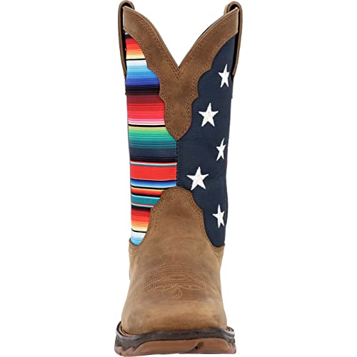 Durango Lady Rebel Women's Dusty Brown Serape Flag Western Boot3