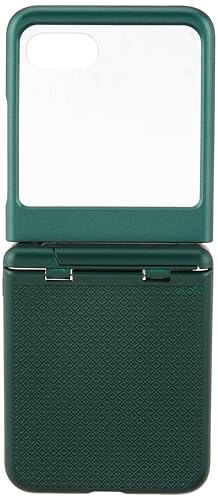 Image of Kapa Textured Grip with Stand Hinge Protection Back Cover for Moto Razr 60 /50 | with [Inbuilt Glass] Full Body Shockproof Hard Back Case (Green)