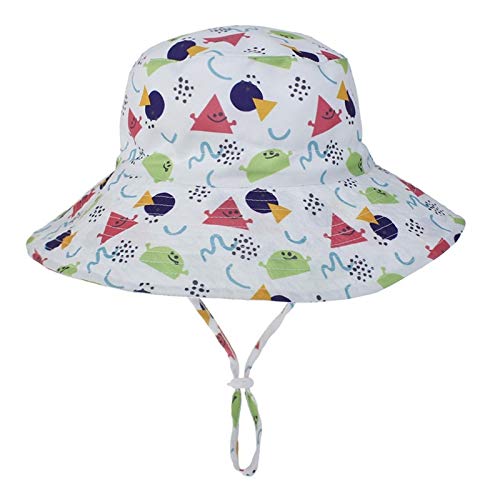 Znesd Baby Sun Hat Smile Face Toddler UPF 50+ Sun Protective Bucket hat Nice Beach hat for Baby Girl boy Adjustable Cap (Color : N, Size : S)