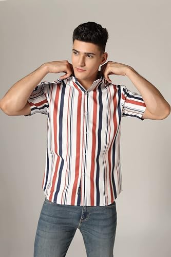 Image of Polly Cotton Solid Half Sleeve Shirt for Men