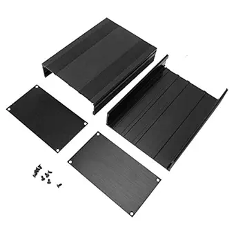 Aluminum Enclosure Case, Aluminum Project Box Electronic Enclosure Case, DIY Electronic Amplifier Printed Circuit Board Instrument Box, Electronic Project Case, 82.2 x 145 x 200mm