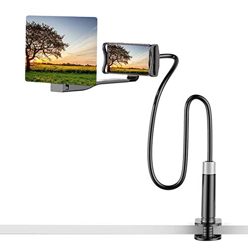 Tenflyer Soporte para teléfono de proyección HD, Mobile Phone High Definition Projection Bracket Adjustable Flexible All Angles Phone Tablet Holder