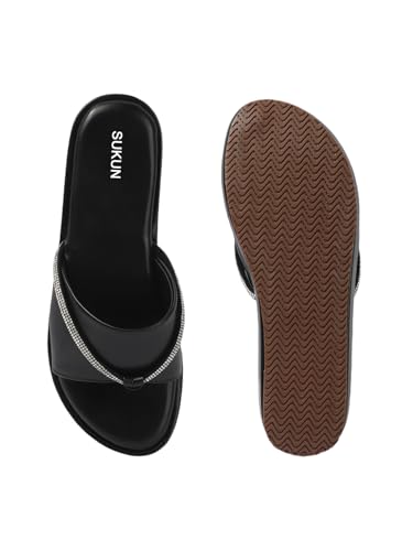 Image of Sukun 6801 Women's Wedge Heel Sandals Comfortable Cushioned Footbed Adjustable Anti-Slip Outsole Stylish & Elegant Design For Girls /Ladies