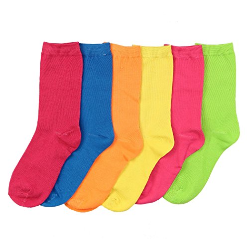 Women's Fun Colorful Crew Sock 6 Packs