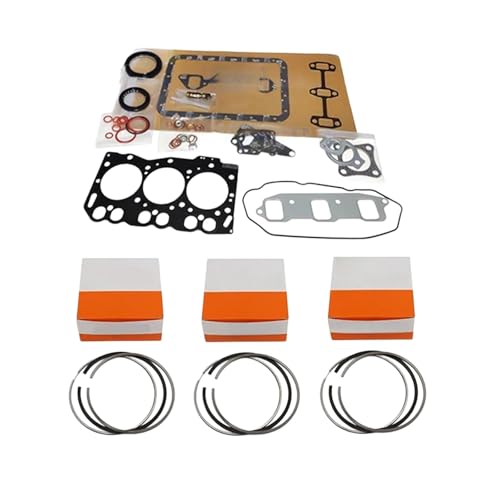 Kit joints Yanmar 3TNE78 révision moteur thermique et segments piston tracteur