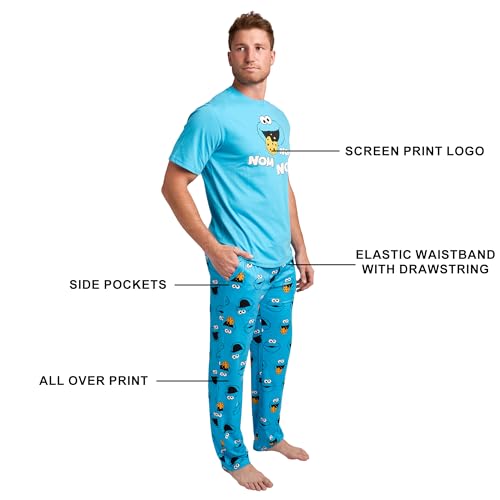 Sesame Street Cookie Monster Men’s 2-Pack Pajama Set2
