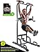 Sportstech Chaise Romaine 7 en 1 PT300 Power Tower Tour de Musculation Multifonctions Barre de Traction, Station de tractions dips abdominaux, accoudoirs, poignées pour Pompe, Fitness, TRX (PT300_ne)