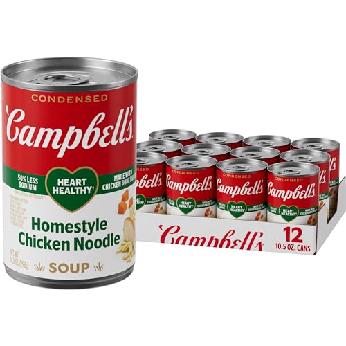 Campbell’s Condensed Heart Healthy Homestyle Chicken Noodle Soup, 12 cans