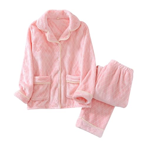 Ensemble de vêtements de nuit femme polaire épaisse chaude XL