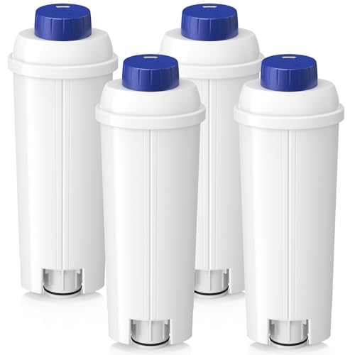 4 Pack DLSC002 Water Filter for DeLonghi Coffee Machine