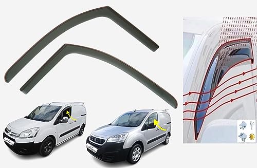 Migliora l'esperienza di guida: guidare con il finestrino abbassato a velocità più elevate o sotto la pioggia può causare disagio al conducente e ai passeggeri. Con i nostri deflettori per finestrini laterali, devia la pioggia e il rumore lontano dai finestrini per rendere la guida più piacevole. Le nostre visiere laterali aiutano anche a prevenire la condensa interna dovuta all'assenza di circolazione dell'aria, oltre a ridurre l'abbagliamento del sole attraverso i finestrini laterali.
