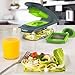 Fullstar The Original Pro Chopper - Vegetable Chopper and Spiralizer, Food Chopper with Container, Fruit Slicer, Kitchen Gadgets & Gifts, Home Essentials (4 in 1, Gray/Green)
