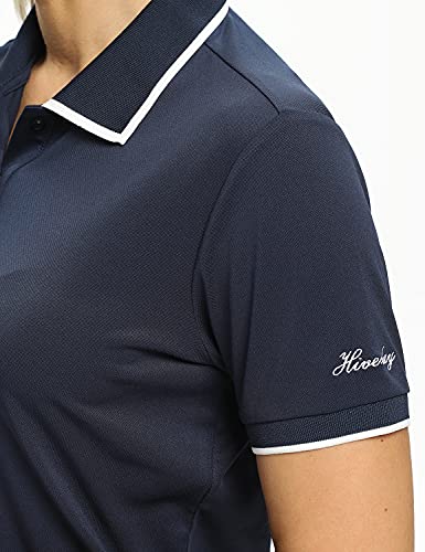 Image of Hiverlay Women's Golf Polo T Shirts Lightweight Moisture Wicking Short Sleeve Shirt Quick Dry UPF 50+