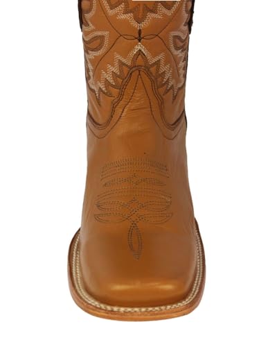 Texas Legacy Mens Buttercup Western Cowboy Boots Rodeo Wear Leather Square Toe Botas4