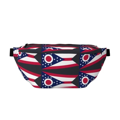 Grand sac banane de sport Ohio imprimé pour homme et femme