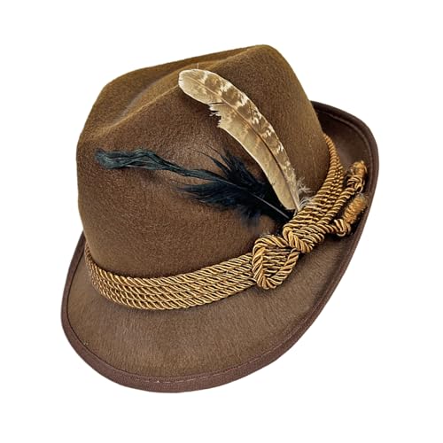 Générique Chapeau Oktoberfest - Coiffure non tissée - Chapeau Tyrolien,pour les Adultes Fête Halloween Carnaval Événement Culturel Fête de la Bière...