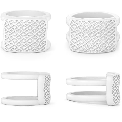 Rinfit 2PCS Ring Protectors for Working Out - Wedding Band Cover - Silicone Ring Guard Set of two: 4mm & 9mm - Patented Design