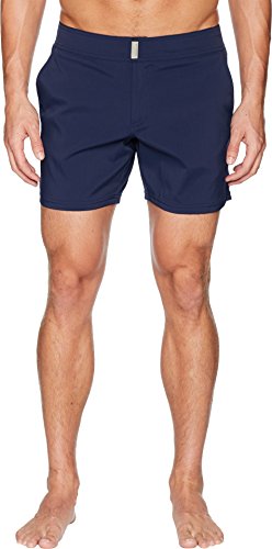 Vilebrequin Men's Standard Solid Merise Swimtrunk-Xl, Navy #TOP19