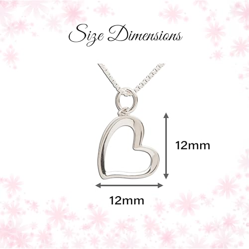 Cherished Moments Girl's Sterling Silver Necklace with Open Heart Charm4