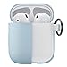 KeyBudz Elevate Switch Series AirPods Case with Carabiner Compatible with Apple AirPods 1 & AirPods 2 [Front LED Not Visible] (Baby Blue)