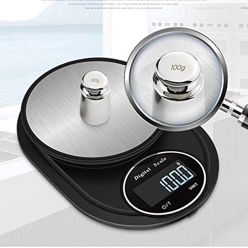 Wrapped Edge Large Stainless Steel 5kg 0.1g Desk Scale Food Diet Electronic Accurate Kitchen Baking