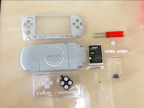 NEW Replacement Sony PSP 3000 Console Full Housing Shell Cover With Button Set -White.