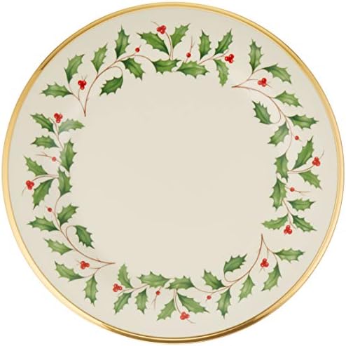 Lenox Holiday Gold Banded Ivory China Dinner Plate (Pack of 1)