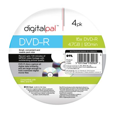 Dvd-r (confezione da 4)