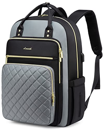 Image of LOVEVOOK Laptop Backpack, High-Strength Tear-Resistant and Waterproof Oxford Cloth, 1.9 lbs, 30L Capacity, 17-Inch Laptop Compatible, Ergonomic Shoulder Straps, 18 Pockets