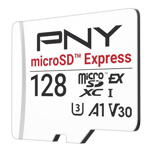 Image of PNY microSD Express 128GB UHS-I U3 V30 A1 microSDXC Flash Memory Card, up to 890 Read & up to 550 Write, Compatible with Nintendo Switch 2