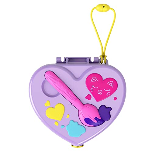 Polly Pocket Starring Shani Art Studio Compact, Micro Shani and Friend Dolls, 5 Reveals, 12 Accessories, Pop and Swap Feature, 4 and Up