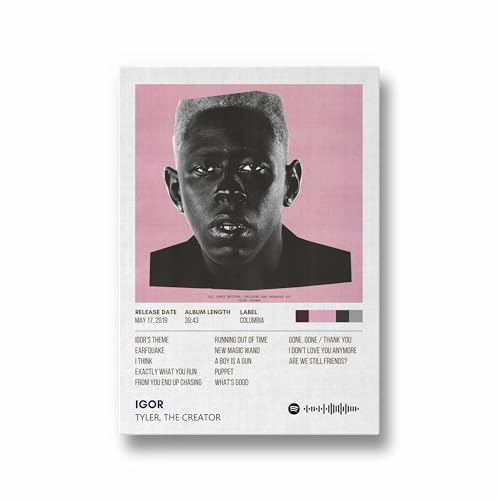 Image of IGOR Album Poster 13x19 Inch Unframed | 300 GSM Matte Board Paper with Peel & Stick Tape Included | Tyler The Creator Wall Art | Posters for Wall | Home Decor | Wall Decor Items | Room Decoration Items