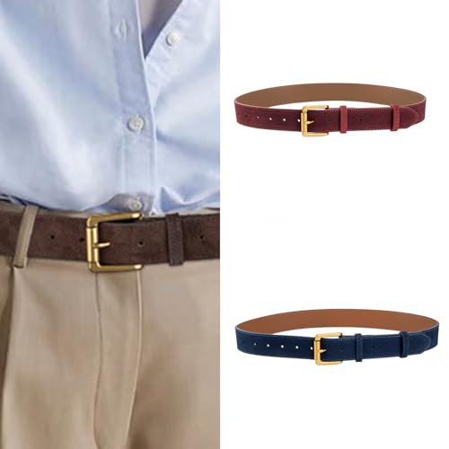 Women's Suedes Belt Adjustable Buckles Waistband Elastics Fashionable Waist Belt for Casual and Outdoor Styles2