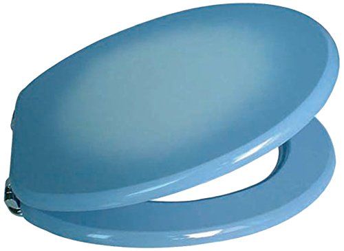 140011 - Sedile WC in 43.5 x 37.5 x 1.8 cm Colore: inox blu