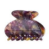 PLAFOPE シート アセテート前髪グラバー クラスプ オッカー ぬいぐるみ ミディアムヘアの爪切り 女性のためのダックビルヘアクリップ 女性用ヘアピン くし スナップ ポニーテール 非 パン