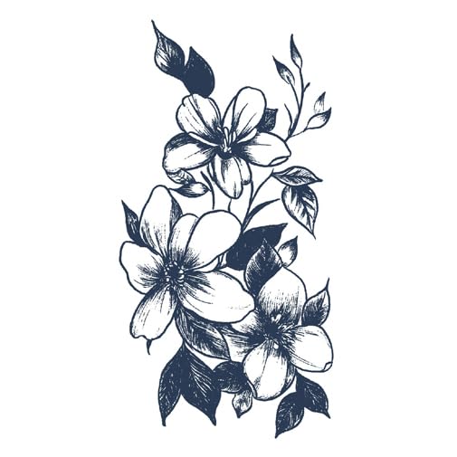 2 PCS Herbal Juice Semi-Permanent Washable Clavicle Hand Suhua Female Waterproof Durable Non-Reflective Tattoo Sticker